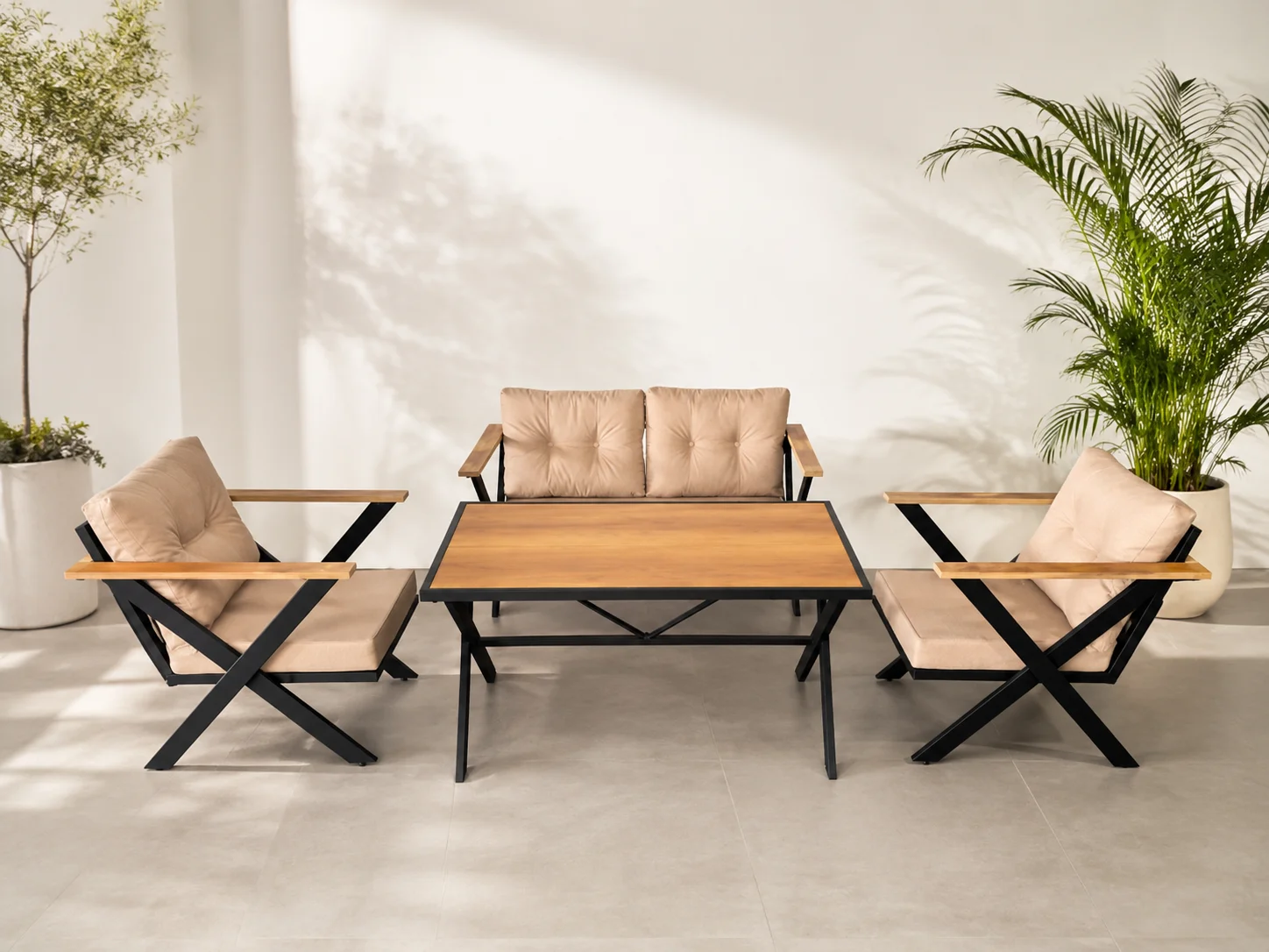 X MODEL ironCrow bahçe ve balkon mobilyası modeli